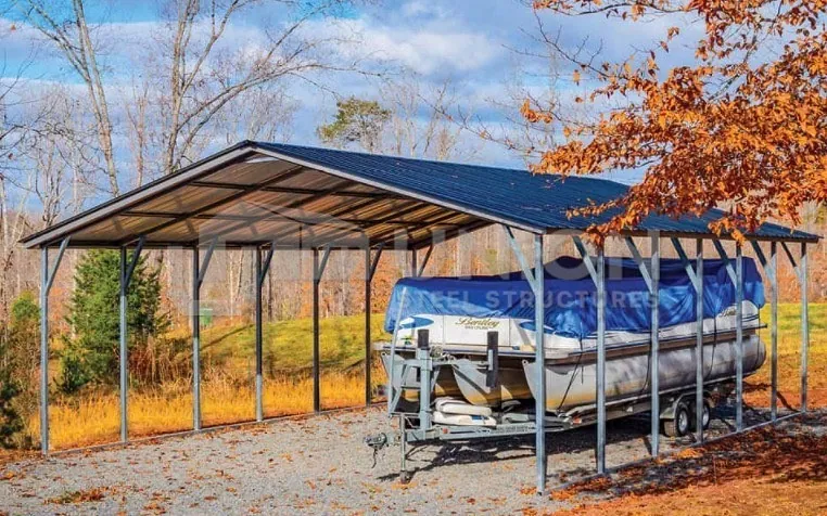 24x30x9 Vertical Roof Style Carport