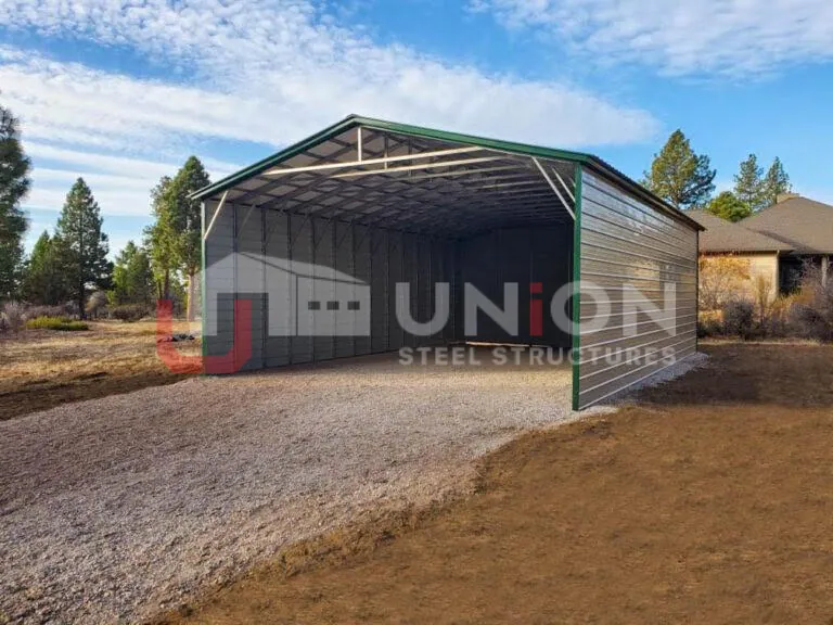 30x50x12 Vertical Roof Style Carport