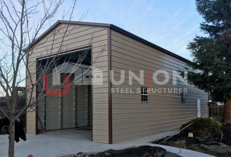14x35x12 Vertical Roof Style Garage