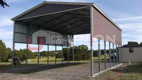 24 x 35 x 12 Vertical Roof Style  Carport